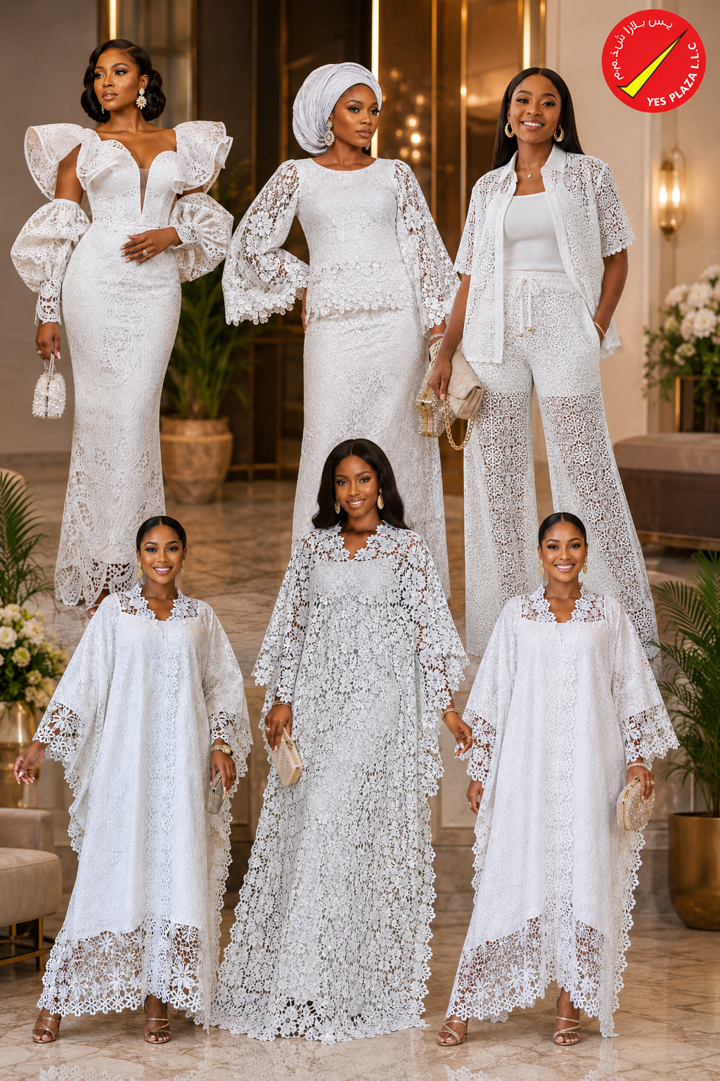 Exclusive Autriche White Guipure Laces Collection for Senegal