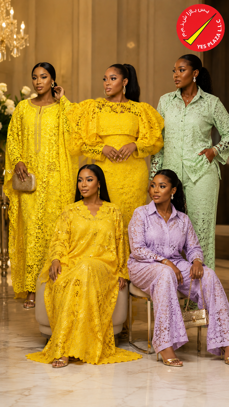 Exclusive Swiss Guipure Lace Collection in Kano, Nigeria | Yes Plaza LLC Dubai
