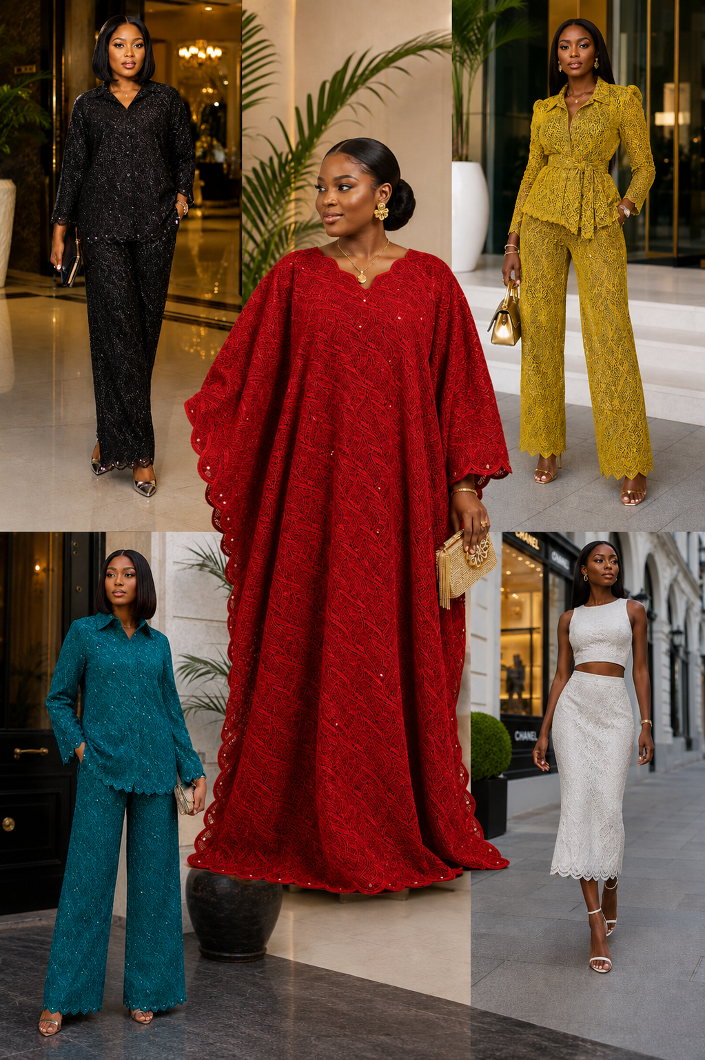Exclusive Swiss Metallic Guipure Collection | Yes Plaza LLC Dubai
