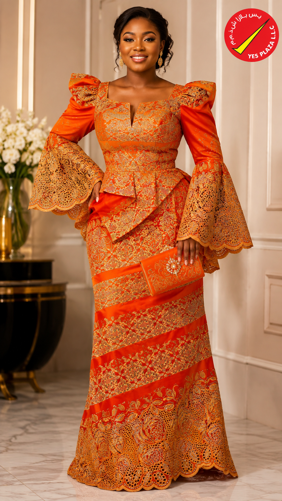 Exclusive Swiss Cotton Printed with Original Stones Collection in Cameroon - Image 5